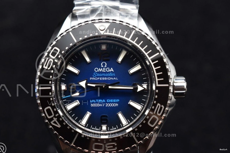 Blue SS Deep on Deep Best Clone SS SBF A8912 Super Ultra 1:1 Dial Edition Bracelet Seamaster 6000M 0901